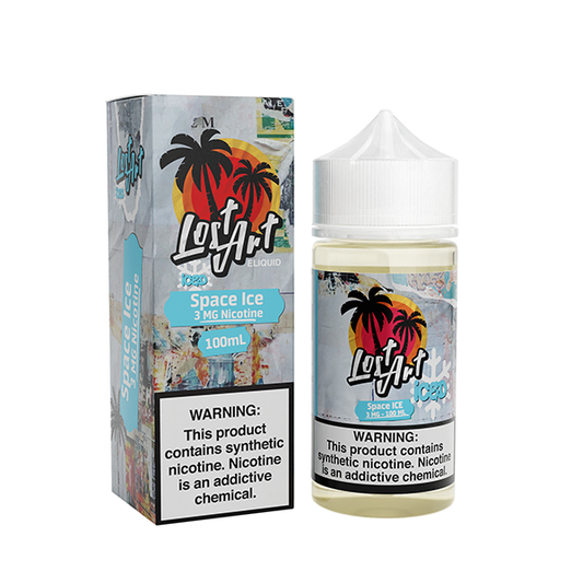 Space Ice by Lost Art Tobacco-Free Nicotine Series 100mL with Packaging