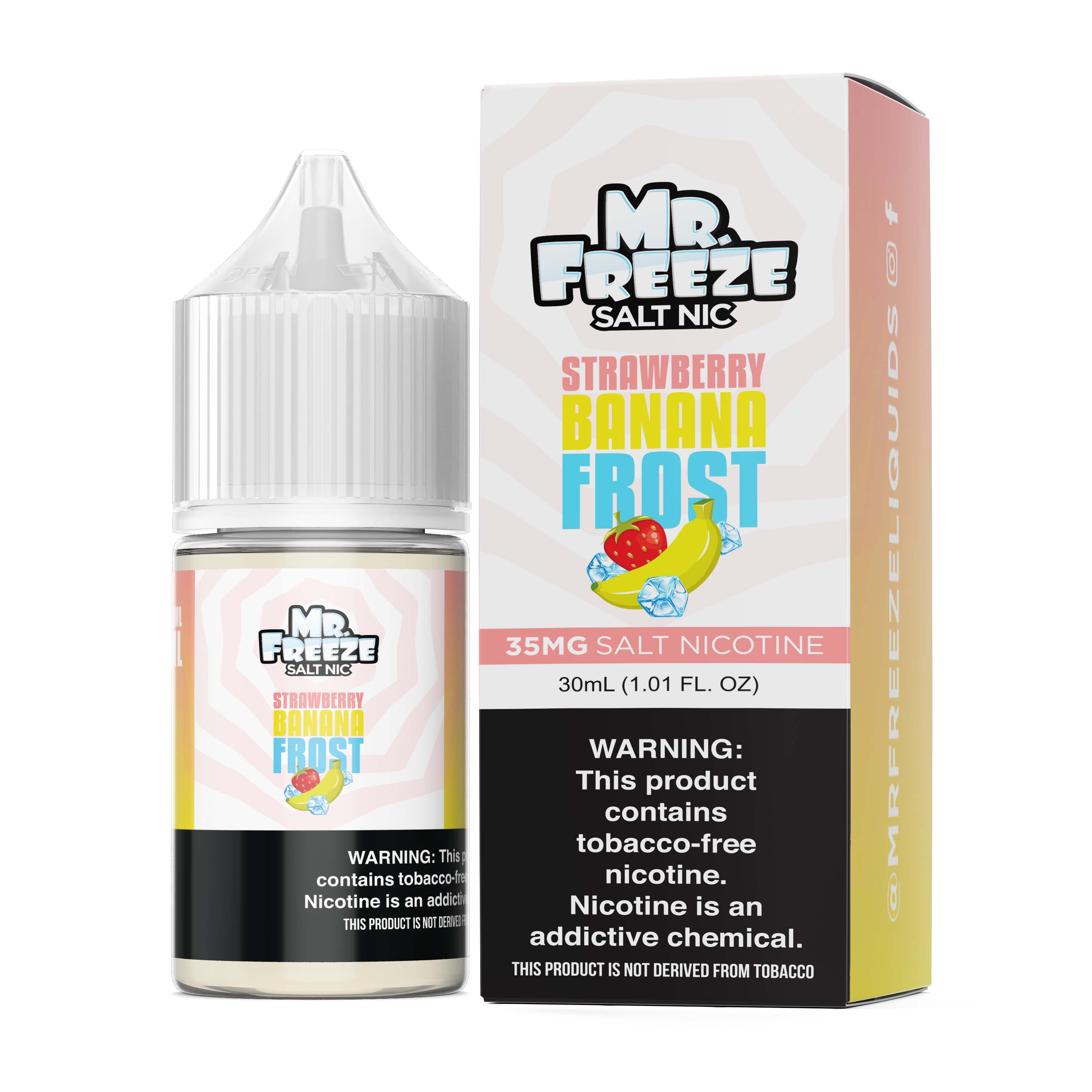 Strawberry Banana Frost by Mr. Freeze Tobacco-Free Nicotine Salt Series 30mL with Packaging