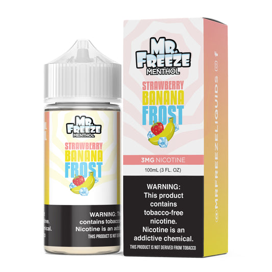 Strawberry Banana Frost by Mr. Freeze Tobacco-Free Nicotine Series 100mL with Packaging