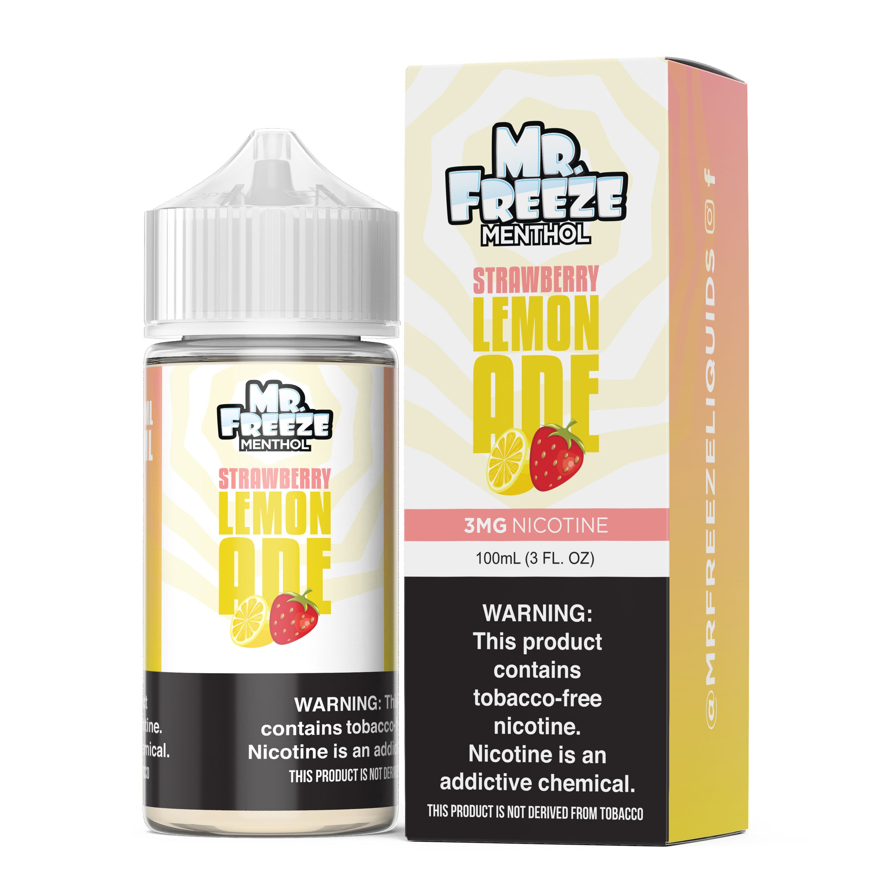 Strawberry Lemonade by Mr. Freeze Tobacco-Free Nicotine Series 100mL with Packaging