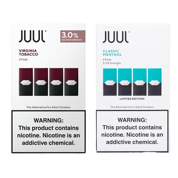 JUUL Pods (4-Pack) with packaging