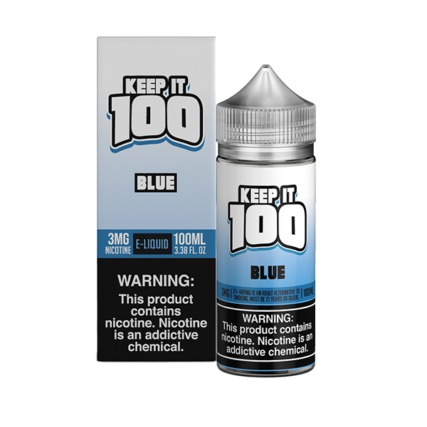 Blue by Keep It 100 Tobacco-Free Nicotine Series 100mL with Packaging