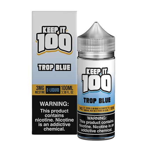 Trop Blue by Keep It 100 Tobacco-Free Nicotine Series 100mL