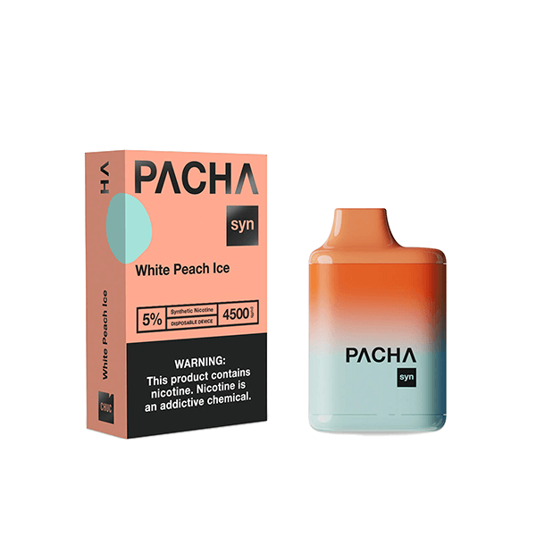 Charlies – Pachamama Syn Disposable | 4500 Puffs | 12mL White Peach Ice