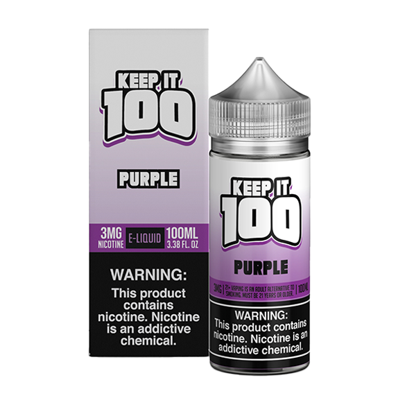 Purple by Keep It 100 Tobacco-Free Nicotine Series 100mL with Packaging