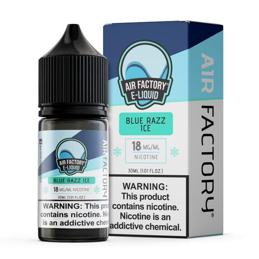 Blue Razz Ice by Air Factory Salt E-Juice 30mL with Packaging