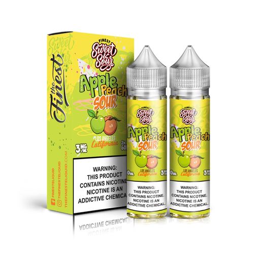 Apple Peach Sour by Finest Sweet & Sour Series 2x60mL with Packaging