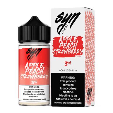 Apple Peach Strawberry TF-Nic by Syn Liquids Series 100mL with Packaging