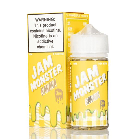 Banana by Jam Monster 100mL with Packaging