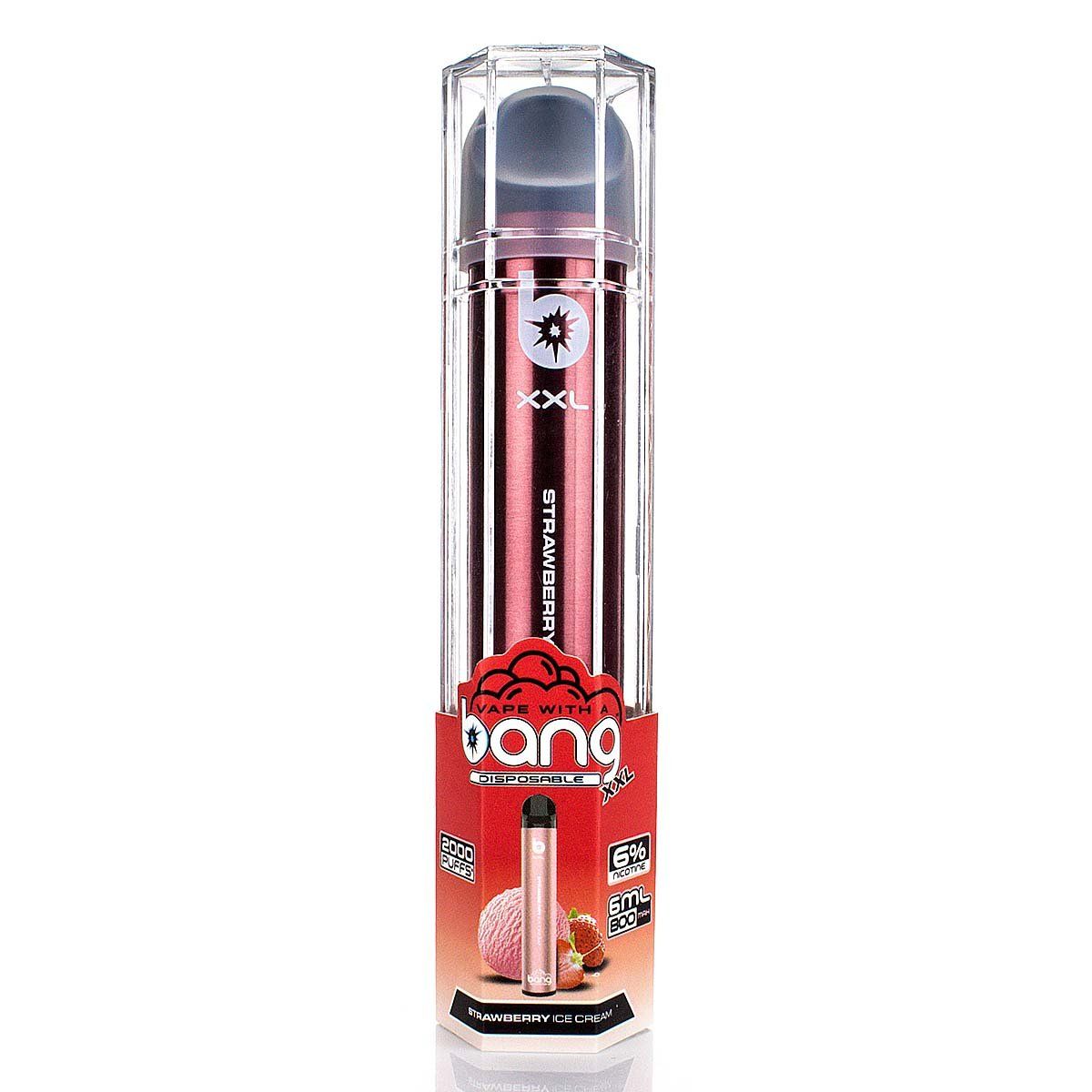 Bang XXL Disposable | MOQ 12pc | 2000 Puffs | 6mL Strawberry Ice Cream with Packaging
