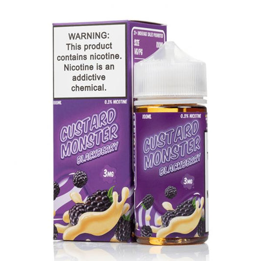 Blackberry by Custard Monster 100mL with Packaging