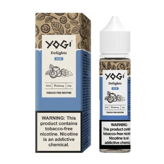 Blueberry Ice by Yogi Delights Tobacco-Free Nicotine Series 60mL with Packaging