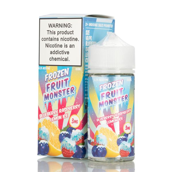 Blueberry Raspberry Lemon Ice by Fruit Monster 100mL with Packaging