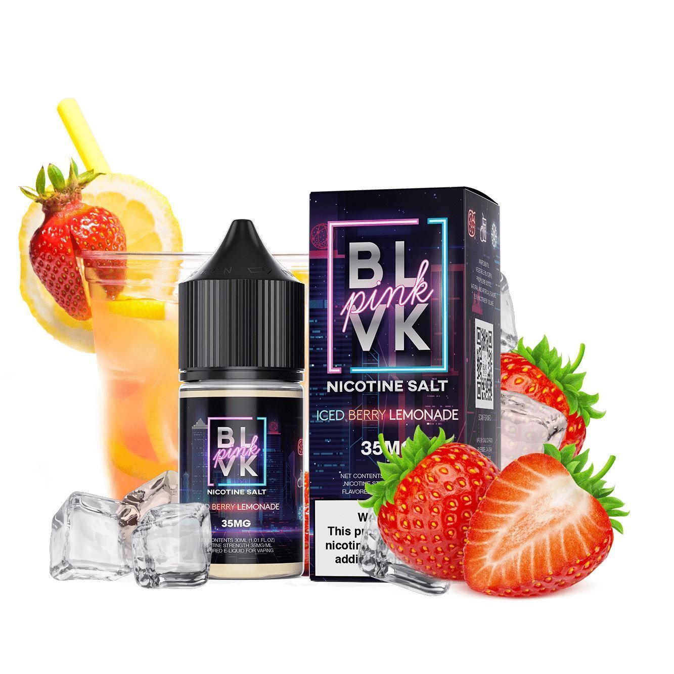 Iced Berry Lemonade by BLVK Salt Series 30ml with Packaging