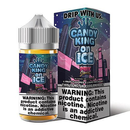 Pink Squares Iced by Candy King Series 100mL with Packaging