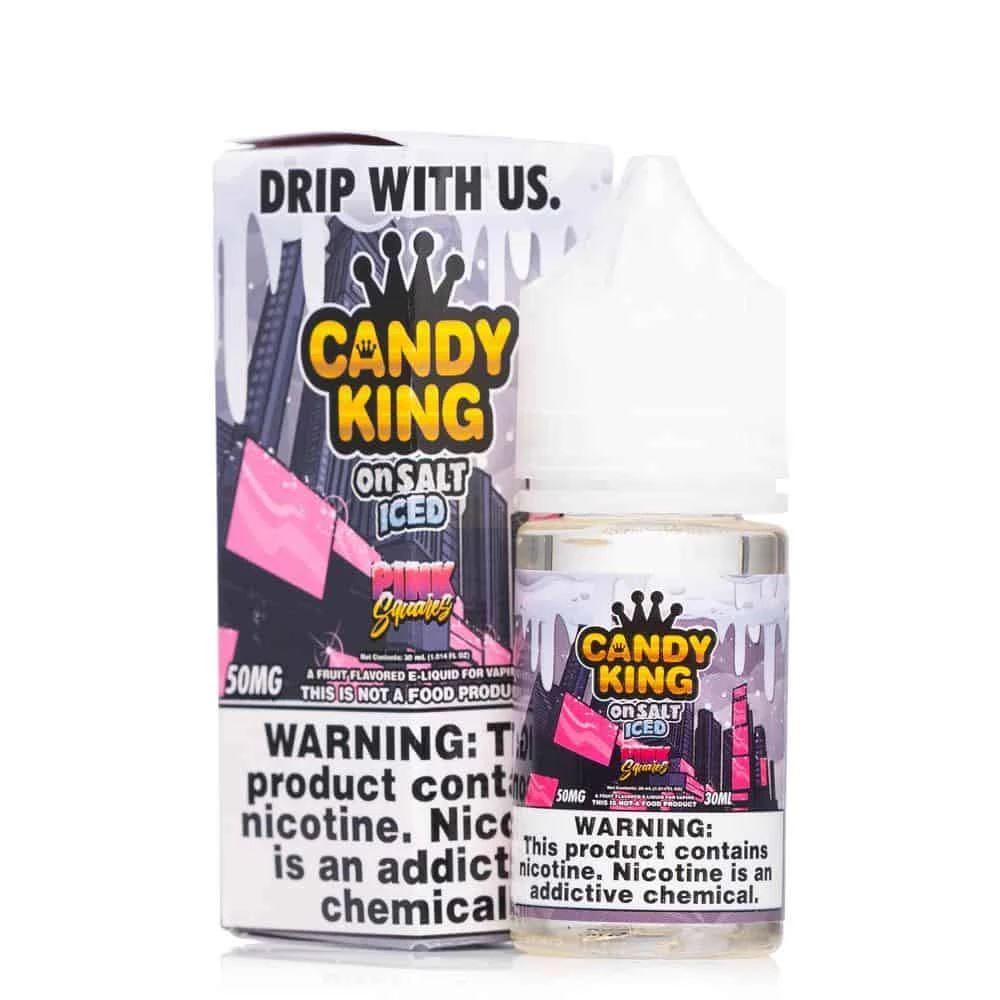 Pink Squares Iced by Candy King on Salt Series 30mL with Packaging