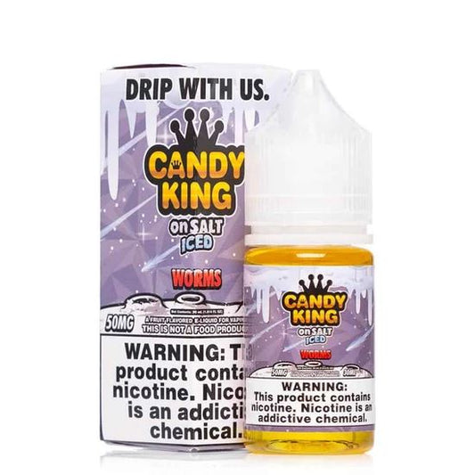 Worms Iced by Candy King on Salt Series 30mL with Packaging