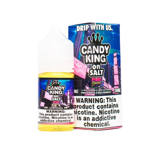 Pink Squares by Candy King on Salt Series 30mL with Packaging