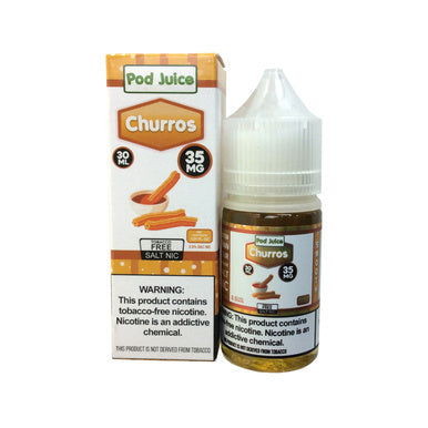 Churros by Pod Juice Salts Series 30mL with Packaging