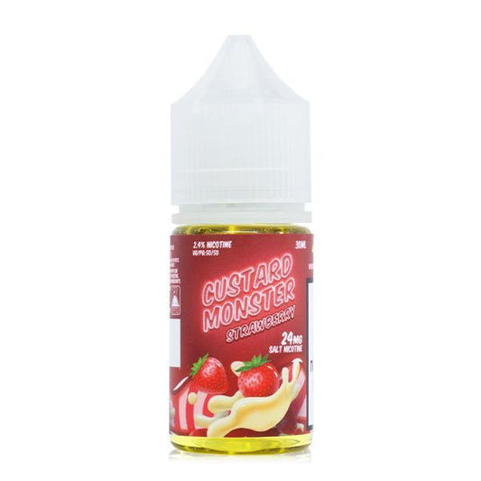 Strawberry by Custard Monster Salts 30mL  Bottle