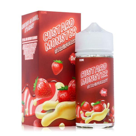 Strawberry by Custard Monster 100mL with Packaging
