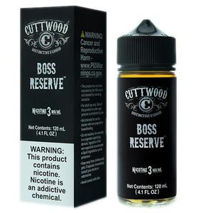 Boss Reserve by Cuttwood E-Liquid 120mL with Packaging