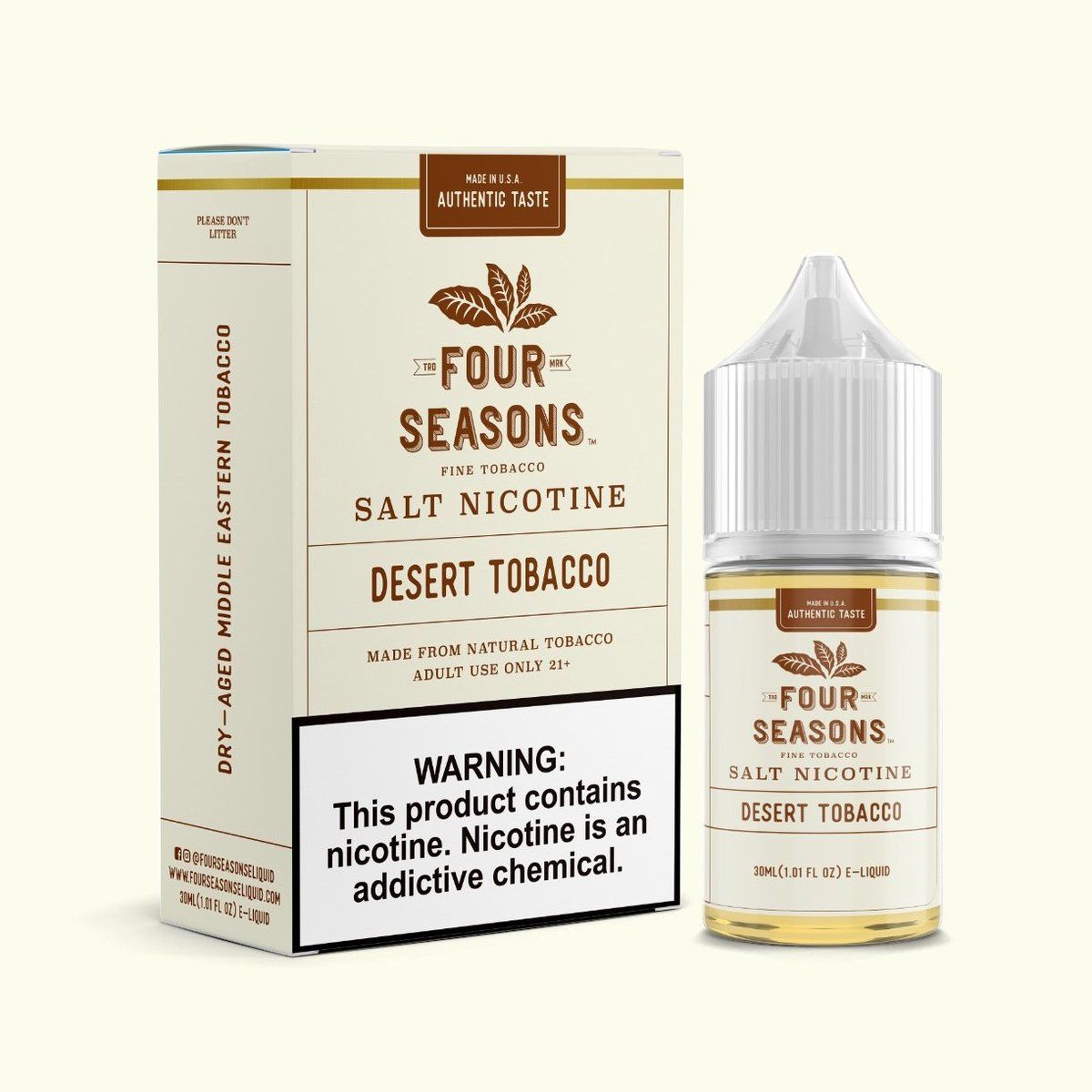 Desert Tobacco by Four Seasons Salt 30ML