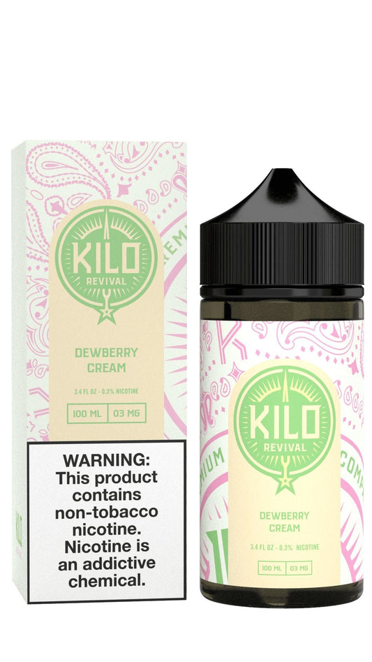 Dewberry Cream by Kilo Revival Tobacco-Free Nicotine Series 100mL with Packaging