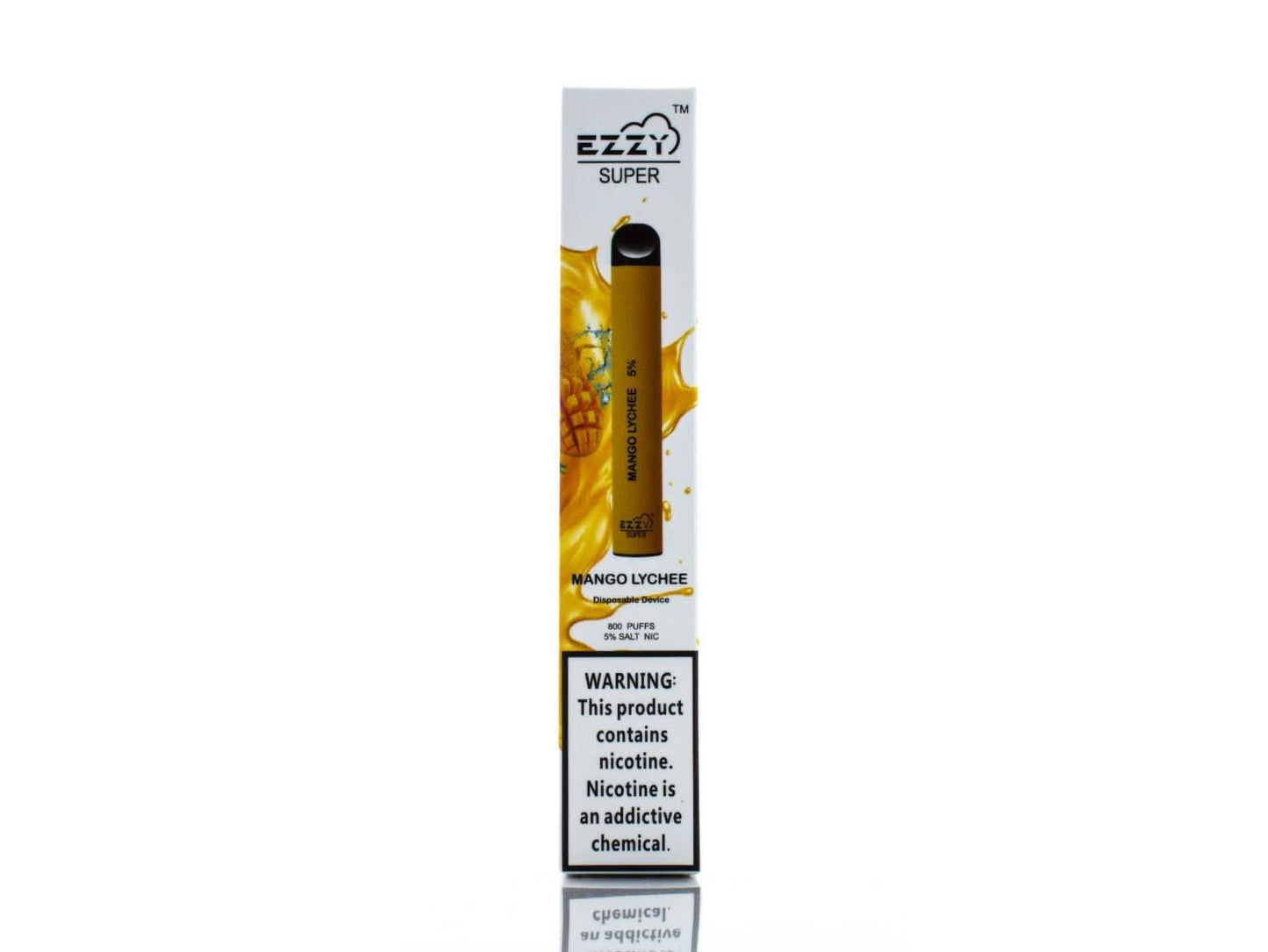 EZZY Super Disposable | 800 Puffs | 3.2mL Mango Lychee Packaging