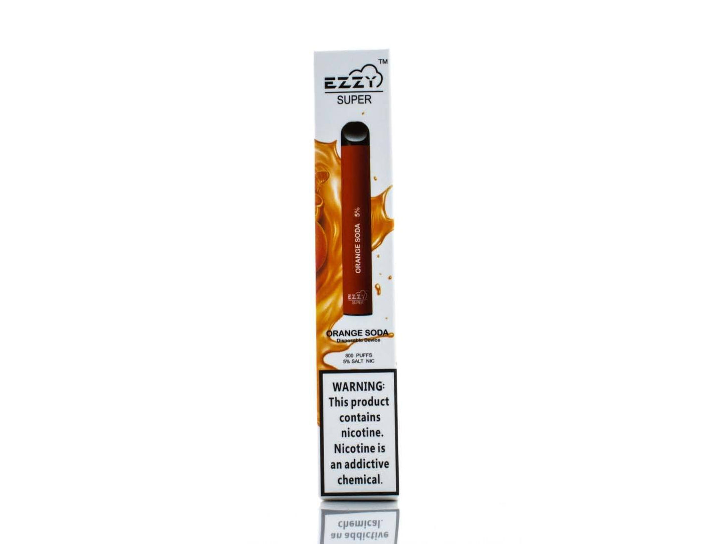 EZZY Super Disposable | 800 Puffs | 3.2mL Orange Soda Packaging