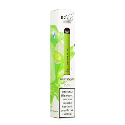 EZZY Super Disposable | 800 Puffs | 3.2mL Honeydew Ice Packaging