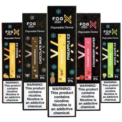 Fog X Disposable E-Cigs (Individual) Group Photo