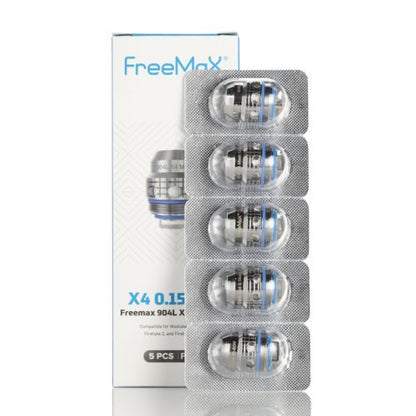 FreeMaX Maxluke 904L X Replacement Coils x4 0.15ohm (5-Pack)