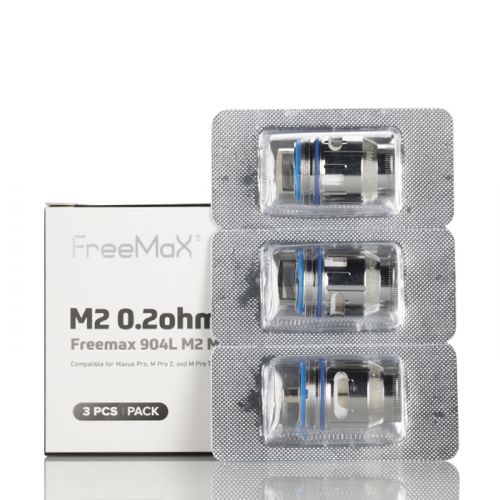 FreeMaX Maxus Pro 904L M Replacement Coils m2 0.2ohm (3-Pack) with packaging