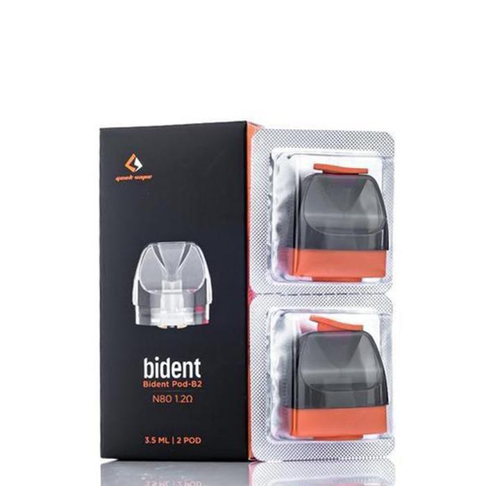 GeekVape Bident Replacement Pod Cartridges Pack of 2 with packaging