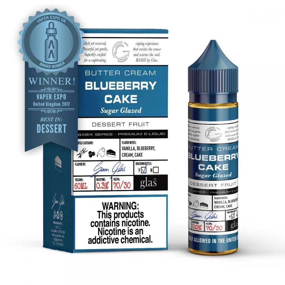 Blueberry Cake by GLAS BSX Tobacco-Free Nicotine Series 60mL with Packaging
