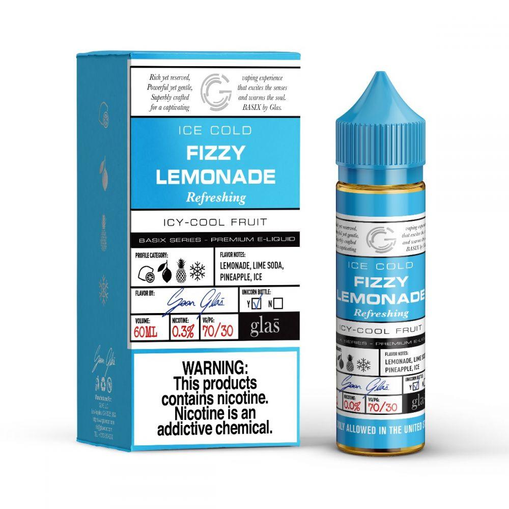 Fizzy Lemonade by GLAS BSX Tobacco-Free Nicotine Series 60mL with Packaging