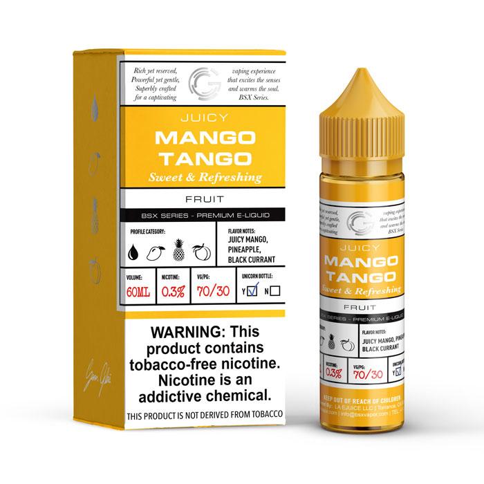 Mango Tango by GLAS BSX Tobacco-Free Nicotine Series 60mL with Packaging