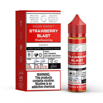 Strawberry Blast by GLAS BSX Tobacco-Free Nicotine Series 60mL with Packaging