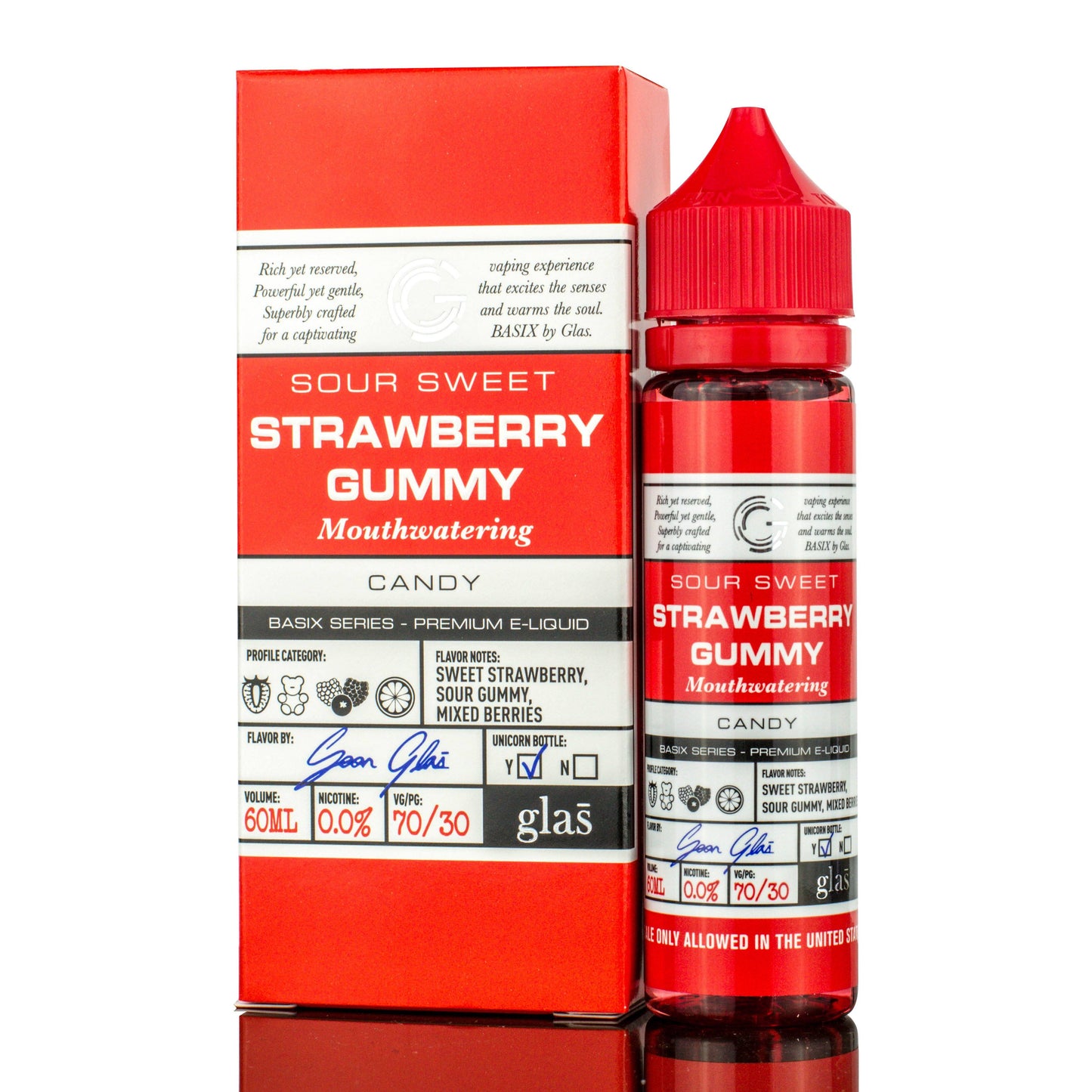 Strawberry Blast by GLAS BSX Tobacco-Free Nicotine Series 60mL