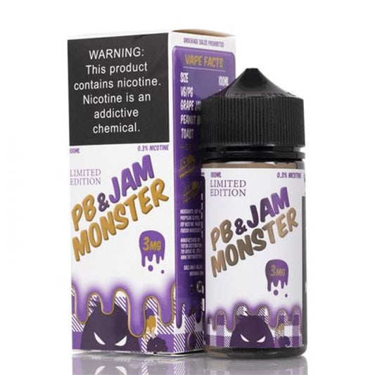 Grape PB&J by Jam Monster 100mL with Packaging