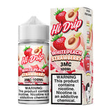 White Peach Strawberry | Hi-Drip | 100mL 3mg with Packaging