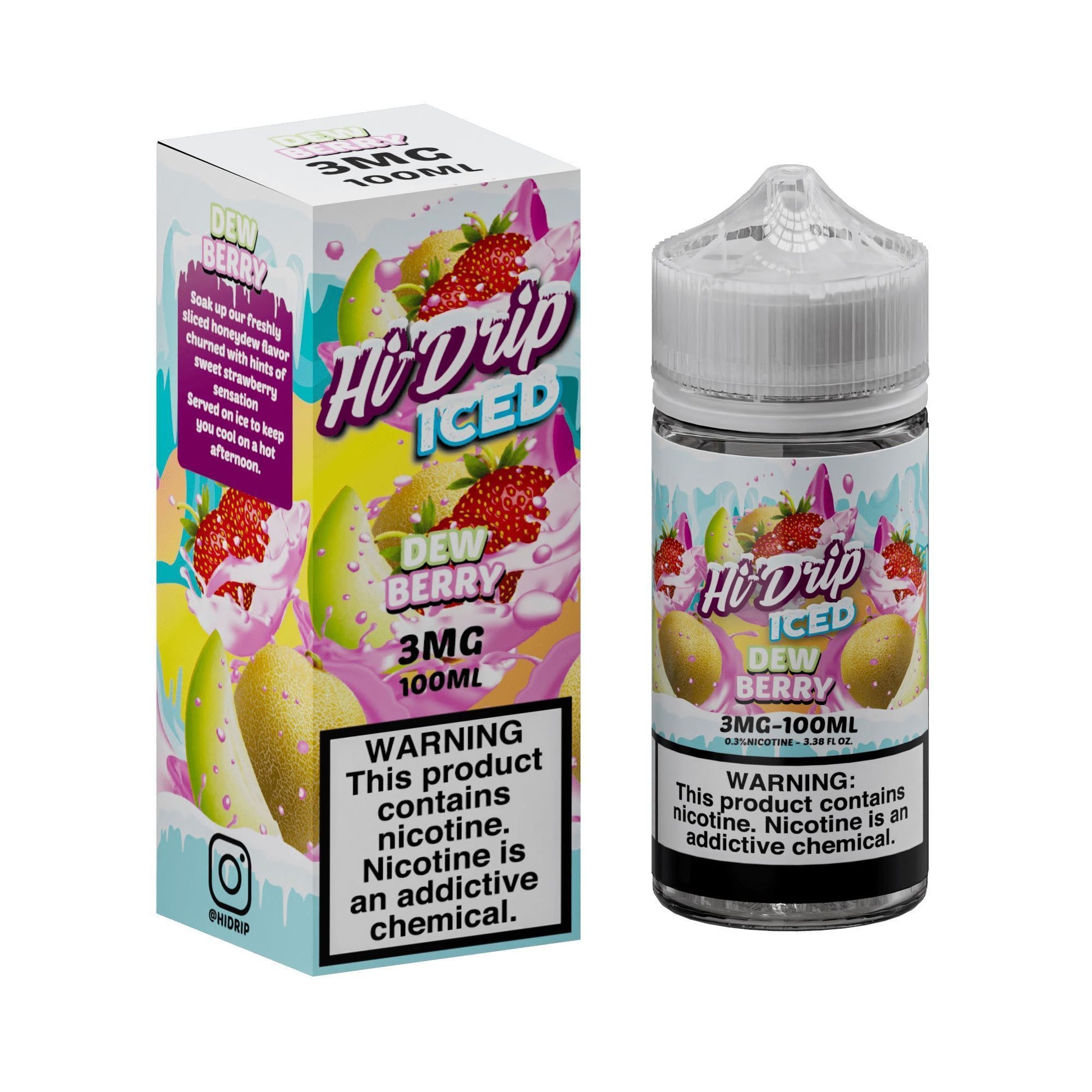 Dewberry Iced (Honeydew Strawberry Iced) by Hi-Drip Series 100mL with Packaging