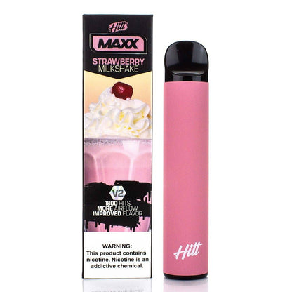 Hitt Maxx V2 Disposable | 1800 Puffs | 6.5mL Strawberry Milkshake with Packaging
