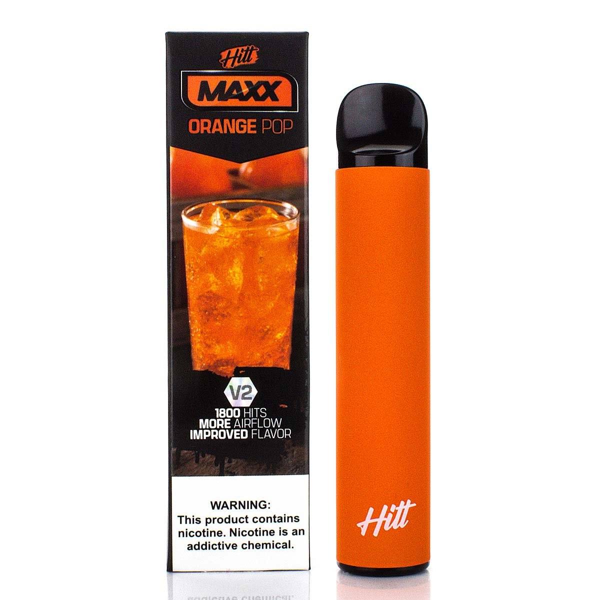 Hitt Maxx V2 Disposable | 1800 Puffs | 6.5mL Orange Pop with Packaging