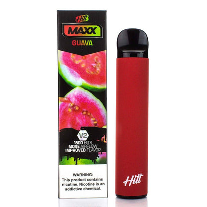 Hitt Maxx V2 Disposable | 1800 Puffs | 6.5mL Guava with Packaging