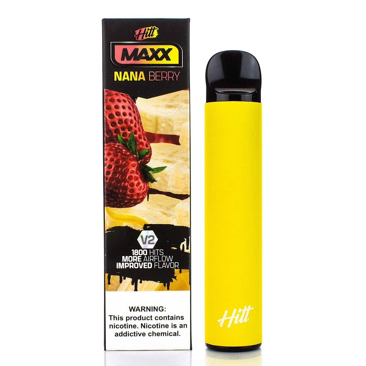 Hitt Maxx V2 Disposable | 1800 Puffs | 6.5mL  Nana Berry with Packaging
