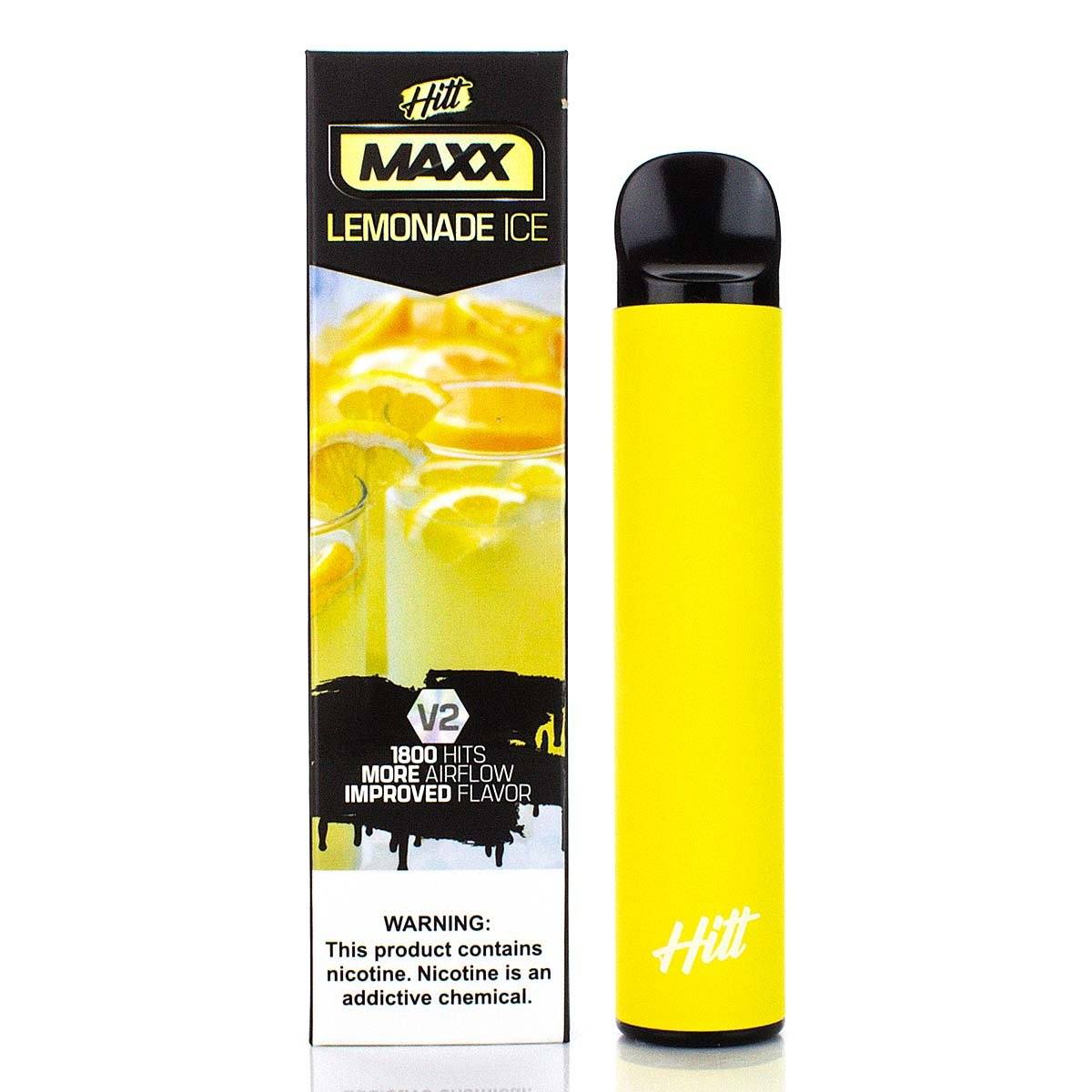 Hitt Maxx V2 Disposable | 1800 Puffs | 6.5mL Lemonade Ice with Packaging