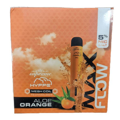 Hyppe Max Flow Mesh Disposable 2000 Puffs 6mL Aloe Orange Packaging