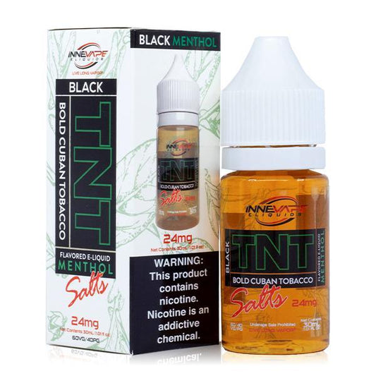 TNT Black Menthol by Innevape TNT Salt Series 30mL  with Packaging